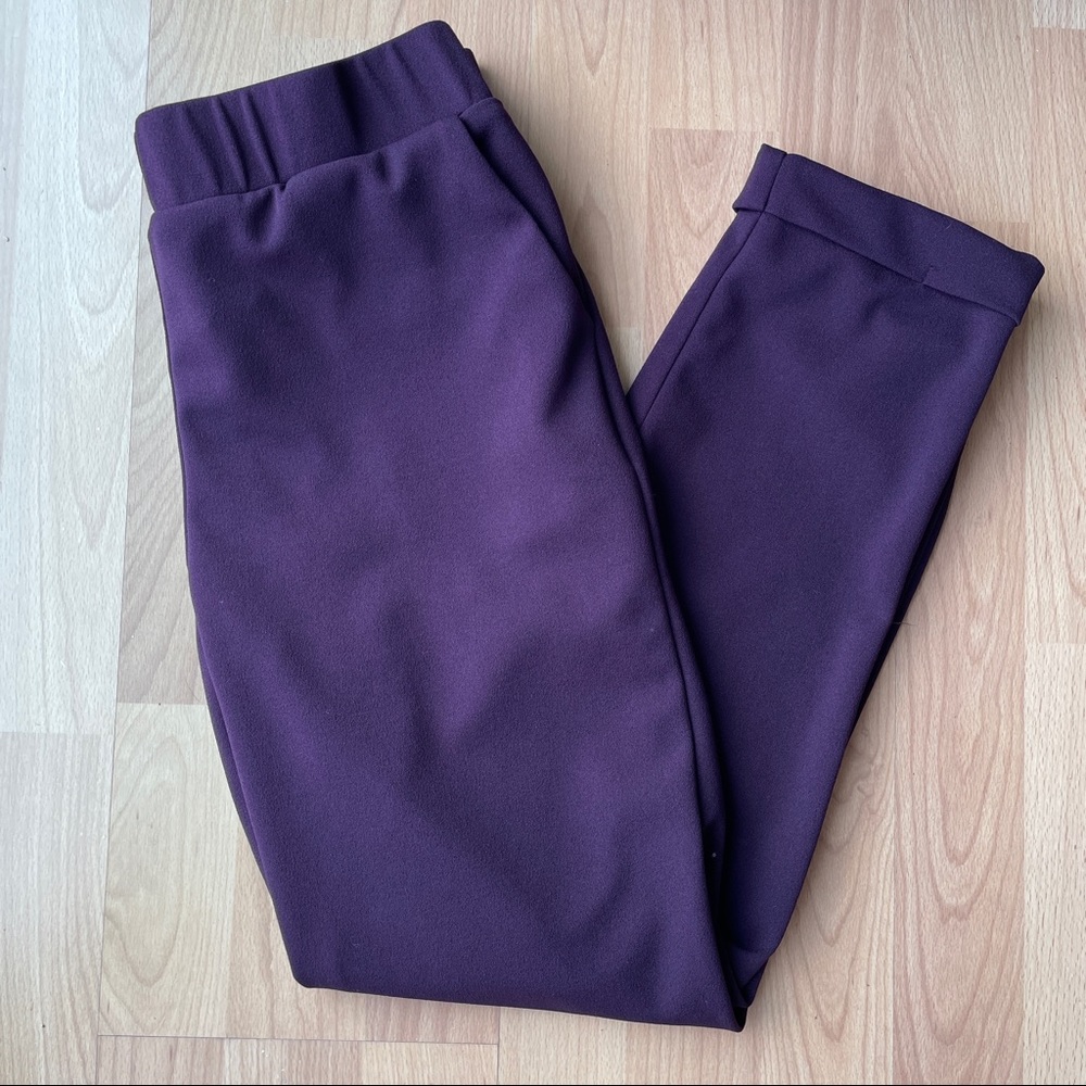 Agnes & Dora Purple Cropped Dress Pants